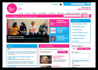 Big Lottery Fund website screenshot