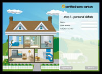 Certified Zero Carbon - personal calculator screenshot